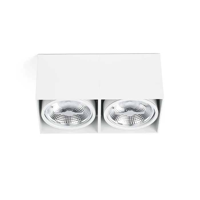 Точечный светильник Faro 63276 TECTO 2L AR111 White ceiling lamp