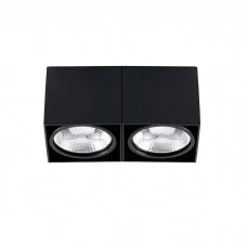 Точечный светильник Faro 63277 TECTO 2L AR111 Black ceiling lamp