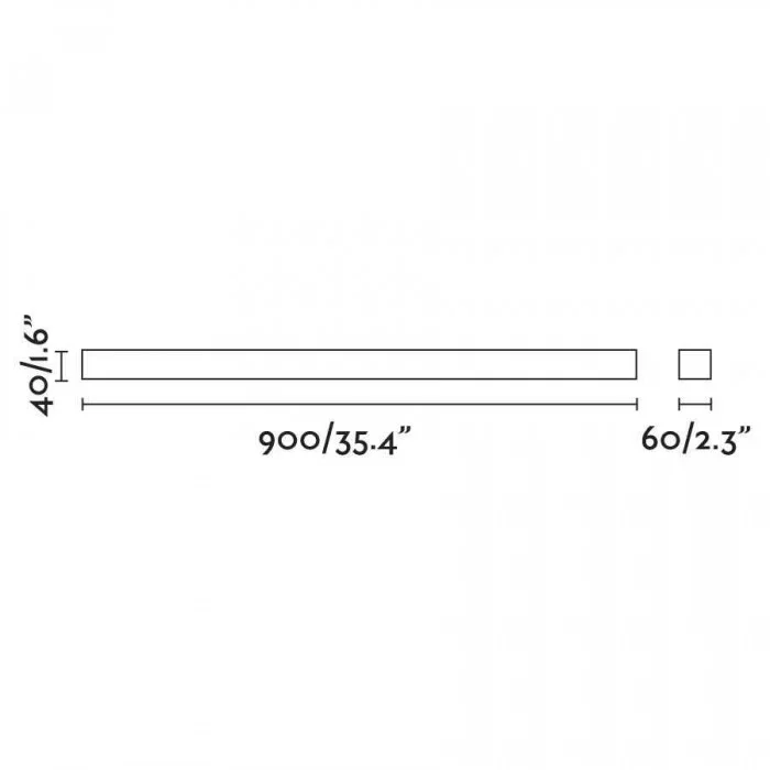 Подсветка для зеркала Faro 63317 NILO 900 Black wall lamp 18W, 18 Вт, 1400 лм, 3000K