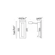 Настенный светильник Faro 63490 PLAS RCT White recessed lamp, 1 Вт, 200 лм, 2700K