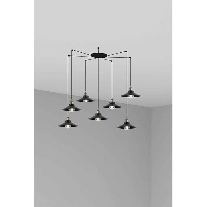 Люстра - Faro 64133-7L MARLIN 7L Black pendant lamp