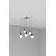 Люстра - Faro 64135-5L ART 5L Black pendant lamp Люстра - Faro 64135-5L ART 5L Black pendant lamp