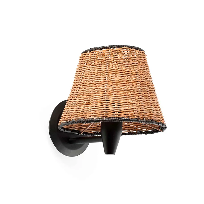 Бра Faro 64307-71 SUMBA Black/rattan table lamp