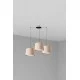 Люстра - Faro 64314-44-3L SAMBA 3L Black/beige pendant lamp Люстра - Faro 64314-44-3L SAMBA 3L Black/beige pendant lamp