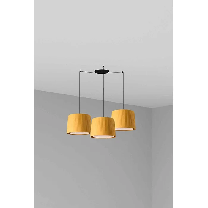 Люстра - Faro 64314-45-3L SAMBA 3L Black/yellow pendant lamp