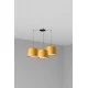 Люстра - Faro 64314-45-3L SAMBA 3L Black/yellow pendant lamp