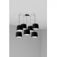 Люстра - Faro 64314-56-7L CONGA 7L Black pendant lamp Люстра - Faro 64314-56-7L CONGA 7L Black pendant lamp