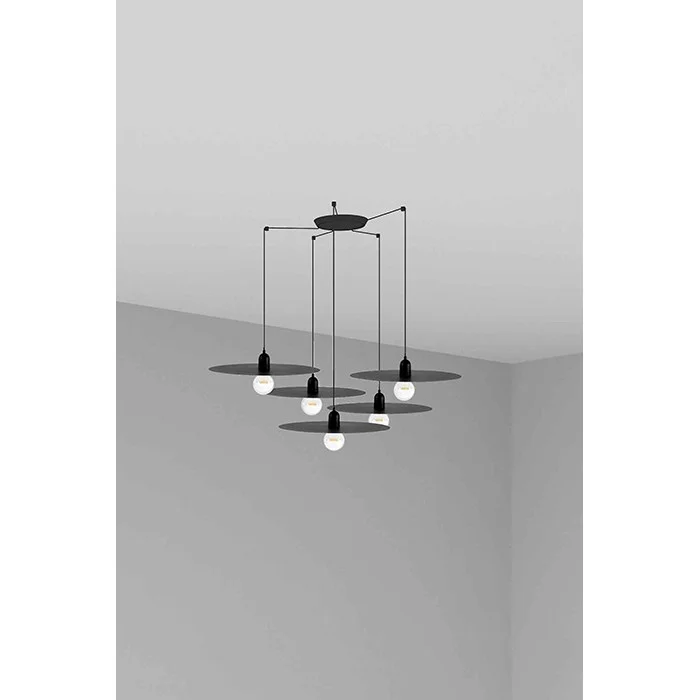 Люстра - Faro 68145-5L PLAT 5L Black pendant lamp