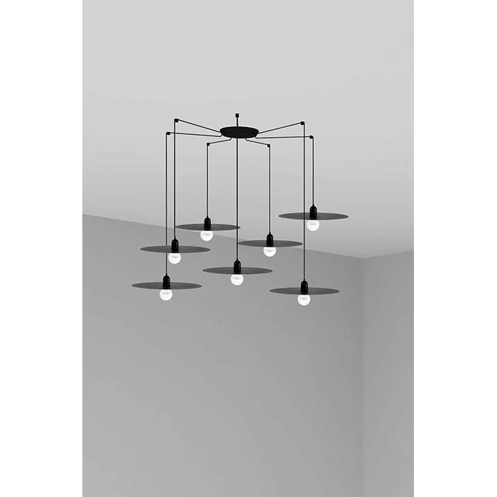 Люстра - Faro 68145-7L PLAT 7L Black pendant lamp
