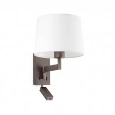 Бра - Faro 68492-01 ARTIS Bronze/white table lamp with reader