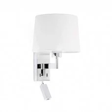Бра - Faro 68493-01 ARTIS Chrome/white table lamp with reader