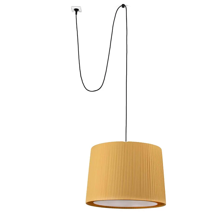 Підвісний світильник Faro 68604-45 SAMBA Black/yellow pendant lamp with plug