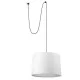 Подвесной светильник Faro 68604-54 CONGA White pendant lamp with plug Подвесной светильник Faro 68604-54 CONGA White pendant lamp with plug