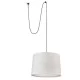 Подвесной светильник Faro 68604-55 CONGA Beige pendant lamp with plug Подвесной светильник Faro 68604-55 CONGA Beige pendant lamp with plug