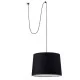 Подвесной светильник Faro 68604-56 CONGA Black pendant lamp with plug