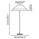 Торшер - Faro 71569-08 Saigon OUT Grey/brown floor lamp 2M W100