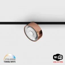 Светильник прожекторный LTX IN_LINE SOL TW, D95mm, H33mm, LED 13W, TW DIM: 2700K(881Lm)-6500K(1025Lm), 48V DС, IP20, медь/черный (06.9533.13K). Светильник прожекторный LTX IN_LINE SOL TW, D95mm, H33mm, LED 13W, TW DIM: 2700K(881Lm)-6500K(1025Lm), 48V DС, IP20, медь/черный (06.9533.13K).