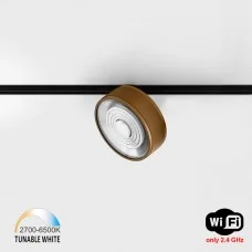 Прожекторный светильник LTX IN_LINE SOL TW, D95mm, H33mm, LED 13W, TW DIM: 2700K(881Lm)-6500K(1025Lm), 48V DC, IP20, coffee/черный (06.9533.13.T). Прожекторный светильник LTX IN_LINE SOL TW, D95mm, H33mm, LED 13W, TW DIM: 2700K(881Lm)-6500K(1025Lm), 48V DC, IP20, coffee/черный (06.9533.13.T).