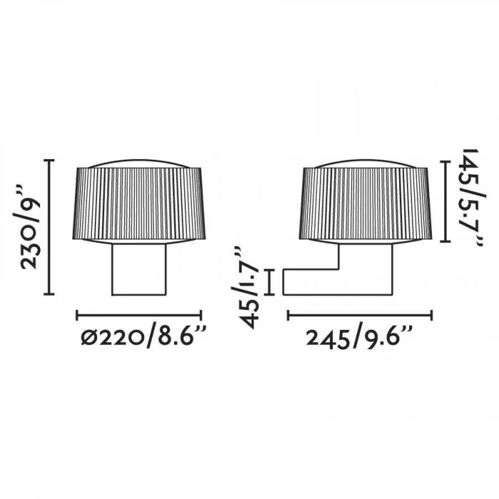 Бра - Faro 74432A-04 Muffin Dark grey wall lamp Бра - Faro 74432A-04 Muffin Dark grey wall lamp