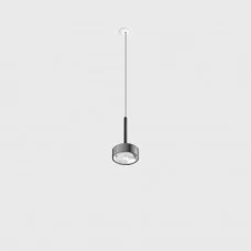 Светильник подвесной со встроенной рамочной базой LTX SOL MINI P NANO, D75mm, H135mm, 7W LED, 24°, 4000K, IP20, черный/хром (03.7532.7.940.BK/CR)