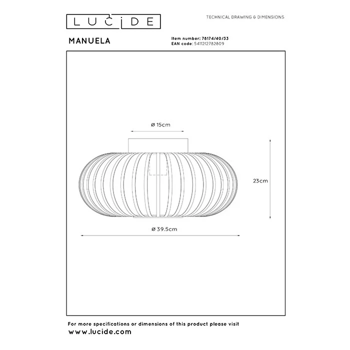Люстра - Lucide 78174/40/33 Manuela