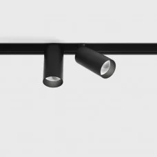Світильник прожекторного типу LTX IN_LINE TUB S A 60 X2, D30mm, H60mm, L211mm, LED 2x4.5W, 2700К, чорний (06.2301.14.927.BK)