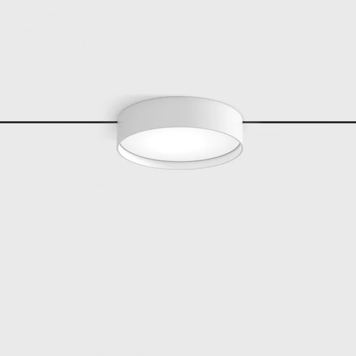 Светильник прожекторного типа LTX PICO_LINE DISK, D138mm, H34mm, LED 18W, 3000K, DIM, 24V, опаловый/белый (16.0140.18.930.WH.DIM)