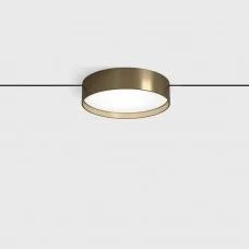 Светильник прожекторного типа LTX PICO_LINE DISK, D138mm, H34mm, LED 18W, 4000K, DIM, 24V, опаловый/латунь (16.0140.18.940.BR.DIM)
