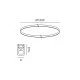 Підвісний радіальний трек AIR_TRACK RING, D1200mm, W9mm, H14.8mm, латунь (15.C120.BR)