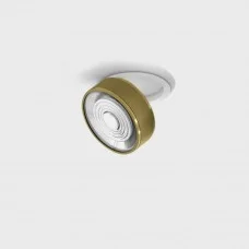 Світильник стельовий вбудований LTX SOL IN, D95mm, H33mm, LED 14W 4000K, білий/латунь (01.9533.14.940.WH/BRG)
