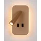Бра, настенный светильник Italux WL-83957-1-GD Doria LED 1x8W 3000K 559Lm IP20 золотой