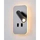 Бра, настенный светильник Italux WL-83957-1-GR Doria LED 1x8W 3000K 559Lm IP20 серый