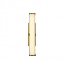 Підсвітка для дзеркала Searchlight 63124-1GO Clamp Wall Light - Gold Metal, Ribbed Clear & Opal Diffuser, 7 Вт, 561 лм, 3000К