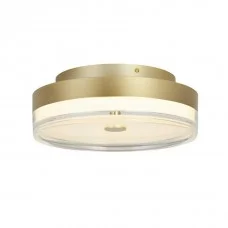 Люстра - Searchlight 42651-40GO Cyprus LED Flush, Gold Metal and Clear Acrylic, 29 Вт, 1850 лм, 3000К