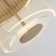 Люстра - Searchlight 25051-400GO Deco LED Flush, Gold Metal and Clear Acrylic, 32 Вт, 1046 лм, 2700К