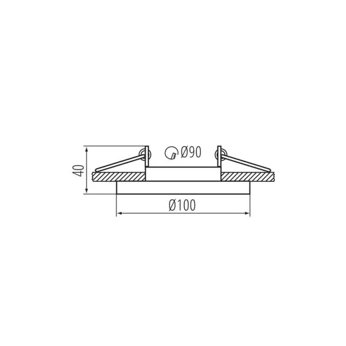 Точечный светильник Kanlux 38360 Aret GU10/GU5.3 1x10W IP20 белый