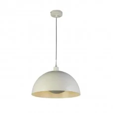 Підвісний світильник Searchlight 35410CR Mars 1LT Pendant, Matt Cream Metal & Cream Inner