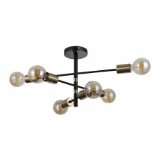 Люстра - Italux PND-4025-6-BL-HBR Piansi