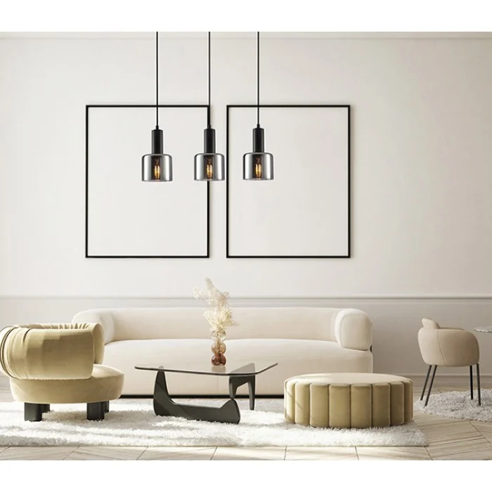 Подвесной светильник Italux PND-65342-3-BK+SG Santia Подвесной светильник Italux PND-65342-3-BK+SG Santia