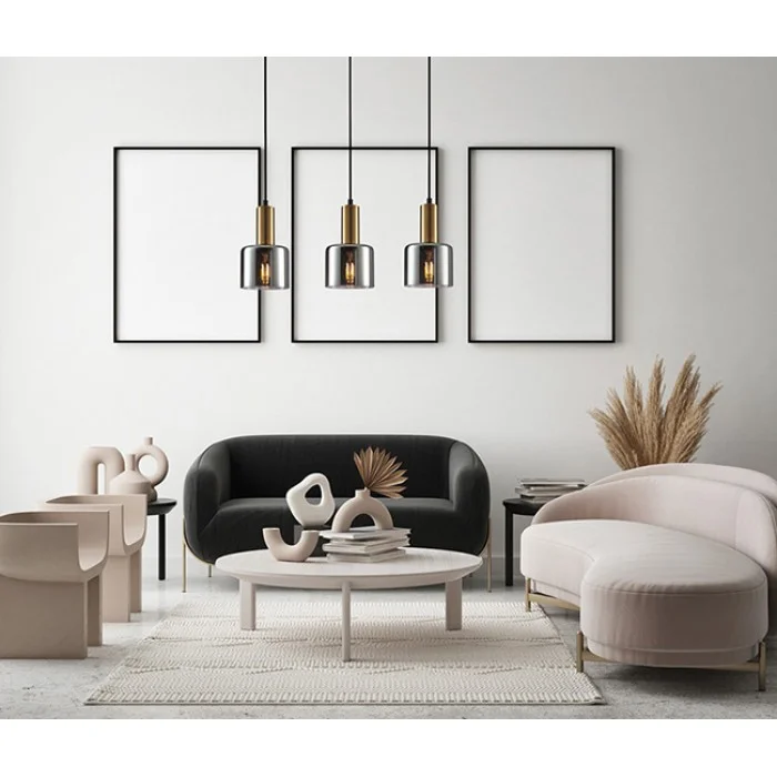 Подвесной светильник Italux PND-65342-3-BRO+SG Santia Подвесной светильник Italux PND-65342-3-BRO+SG Santia