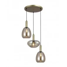 Подвесной светильник, люстра Italux PND-23541-3-GD-CH Gater E27 3x40W IP20 золотой