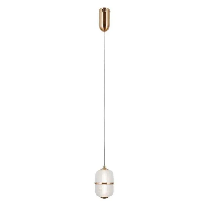 Подвесной светильник, люстра Italux PND-34375-1-HBR Alani LED 1x6W 3000K 588Lm IP20 золотой
