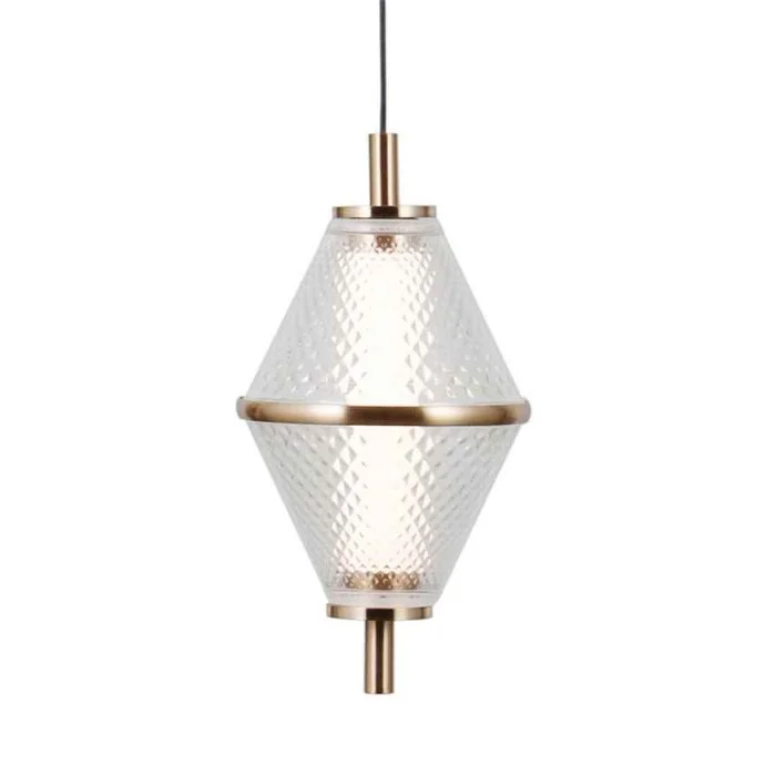 Подвесной светильник, люстра Italux PND-34395-1-HBR Fuente LED 1x5W 3000K 422Lm IP20 золотой Подвесной светильник, люстра Italux PND-34395-1-HBR Fuente LED 1x5W 3000K 422Lm IP20 золотой