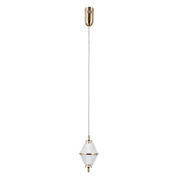 Подвесной светильник, люстра Italux PND-34395-1-HBR Fuente LED 1x5W 3000K 422Lm IP20 золотой