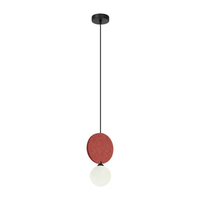 Подвесной светильник, люстра Italux PND-59779-1M-RED Andrea G9 1x25W IP20 красный