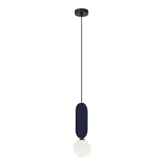 Подвесной светильник, люстра Italux PND-59815-1-BLU Lorenzo G9 1x25W IP20 синий