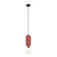 Підвісний світильник, люстра Italux PND-59815-1-RED Lorenzo G9 1x25W IP20 червоний Підвісний світильник, люстра Italux PND-59815-1-RED Lorenzo G9 1x25W IP20 червоний