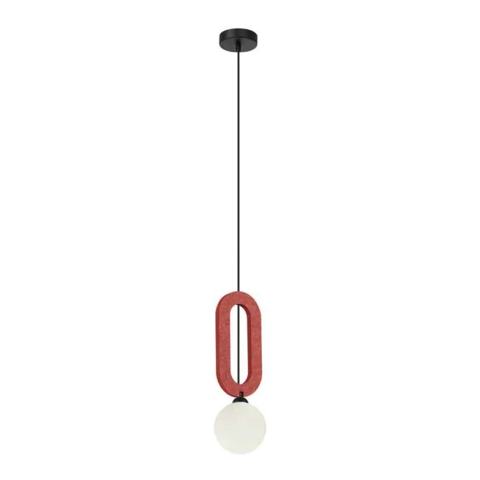 Подвесной светильник, люстра Italux PND-59839-1-RED Masso G9 1x25W IP20 красный