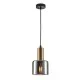 Подвесной светильник, люстра Italux PND-65342-1-BRO+SG Santia E27 1x40W IP20 янтарный Подвесной светильник, люстра Italux PND-65342-1-BRO+SG Santia E27 1x40W IP20 янтарный