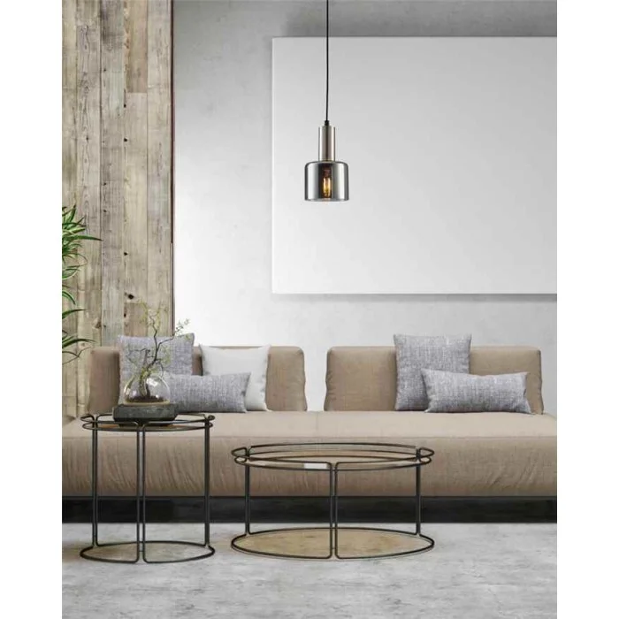 Подвесной светильник Italux PND-65342-1-SC+SG Santia E27 1x40W IP20 серебристый Подвесной светильник Italux PND-65342-1-SC+SG Santia E27 1x40W IP20 серебристый